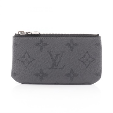 LOUIS VUITTON Pochette Cle key coin purse wallet M80905 Monogram eclipse reverse