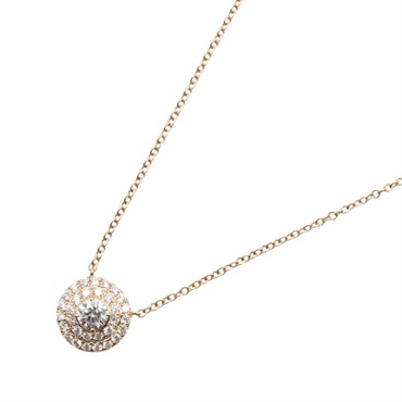 TIFFANY＆CO Soleste Diamond Necklace Pendant 18KPG Pink Rose Gold Used Women