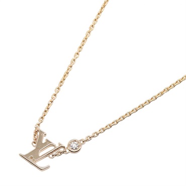 LOUIS VUITTON Idylle Blossom Diamond Necklace 18KPG Pink Rose Gold Used women LV