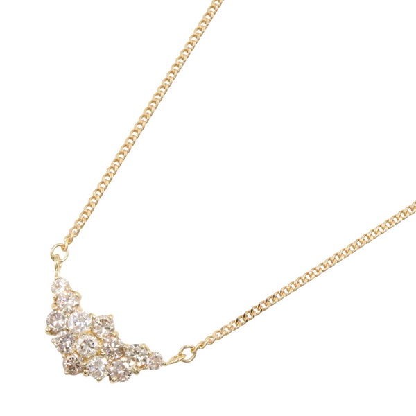 JEWELRY Diamond Necklace 18KYG Yellow Gold Used Women