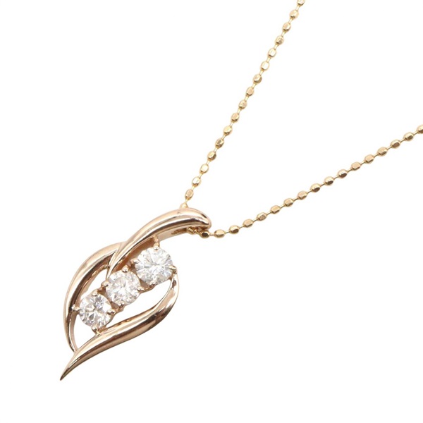 JEWELRY Diamond Necklace Pendant 18KPG Pink Rose Gold Used women