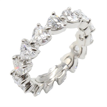 HARRY WINSTON Prong Set Ring Pt950 Platinu Diamond Used women US size 5.25 #50