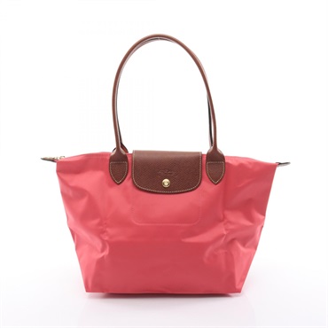 Longchamp LE PLIAGE ORIGINAL M Tote Bag L2605089P76 canvas leather Red Brown NEW