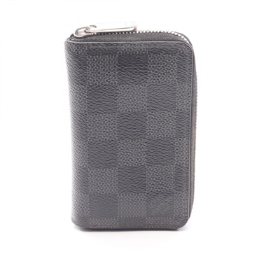 LOUIS VUITTON Zippy Around Coin purse Compact wallet N63076 Damier graphite Used