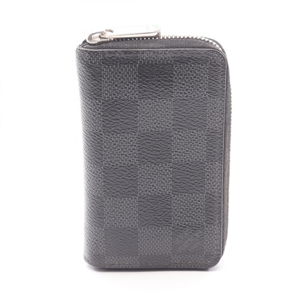 LOUIS VUITTON Zippy Around Coin purse Compact wallet N63076 Damier graphite Used
