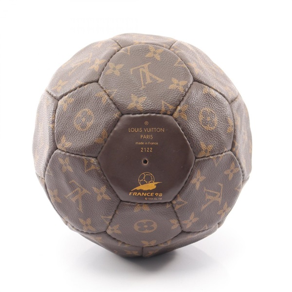 LOUIS VUITTON Soccer Ball M99054 Monogram PVC coated canvas Brown Used unisex LV