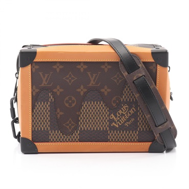LOUIS VUITTON NIGO Soft Trunk Shoulder crossbody Bag N40381 Damier Giant Ebene