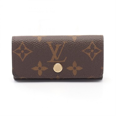 LOUIS VUITTON Multicles 4 key case holder M69517 Monogram PVC Brown Used Women