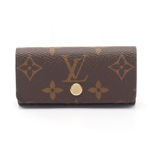 LOUIS VUITTON Multicles 4 key case holder M69517 Monogram PVC Brown Used Women