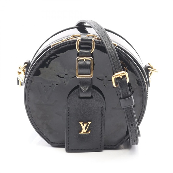 LOUIS VUITTON Mini Boit Chapeau Shoulder crossbody Bag M90469 Vernis Noir used