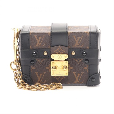 LOUIS VUITTON Essential Trunk Pouch bag M62553 Monogram canvas Brown Black Used