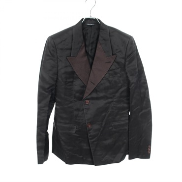 DOLCE & GABBANA Tailored Jacket Blazer #48 G2FA6T silk Fabric Brown Used mens