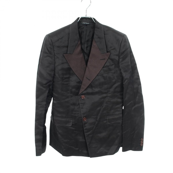 DOLCE & GABBANA Tailored Jacket Blazer #48 G2FA6T silk Fabric Brown Used mens