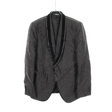 DOLCE & GABBANA Tailored jacket Blazer#46 G2HE7T Rayon Acetate Black Used mens