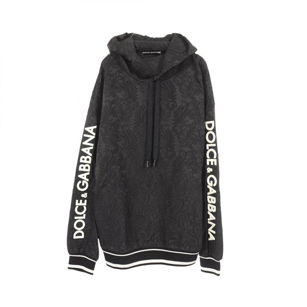DOLCE & GABBANA Hoodie acetate Black #48 Used mens