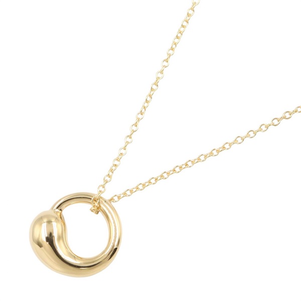 TIFFANY＆CO Eternal Circle Necklace Pendant 18KYG Yellow Gold Used Women