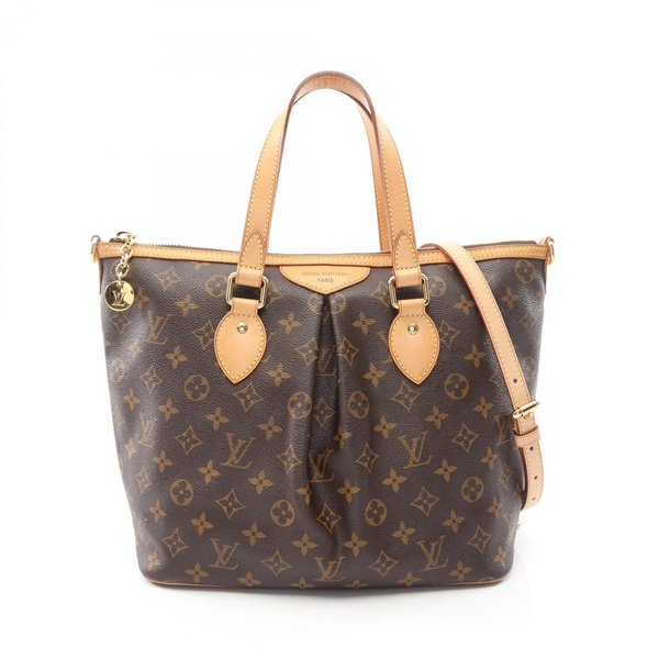 LOUIS VUITTON Palermo PM Shoulder Handbag M40145 Monogram canvas leather Used LV