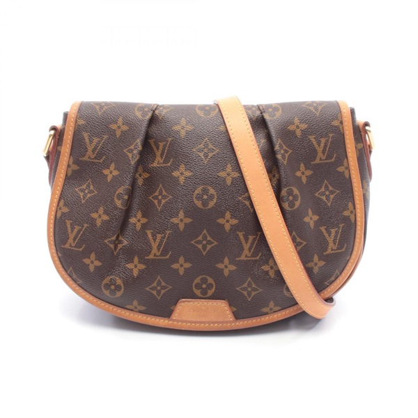 LOUIS VUITTON Menilmontant PM Shoulder Crossbody Bag M40474 Monogram canvas Used