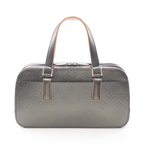 LOUIS VUITTON Shelton Handbag M55172 Monogram Matt leather Noir Used Women LV