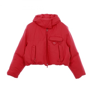 PRADA Down jacket Cotton Red Used Women size 36