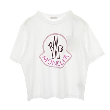 MONCLER Short sleeve T-shirt cotton White #M Used Women