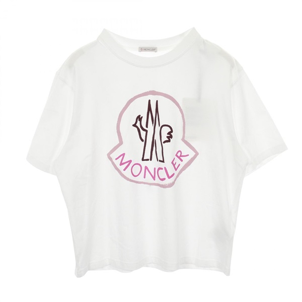 MONCLER Short sleeve T-shirt cotton White #M Used Women