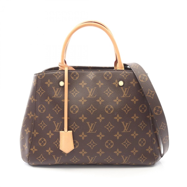 LOUIS VUITTON Montaigne MM Shoulder Handbag M41056 Monogram canvas leather Used