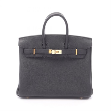 HERMES Birkin 25 Handbag K Togo leather Black Used GHW
