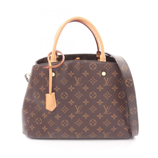 LOUIS VUITTON Montaigne MM Shoulder Handbag M41056 Monogram canvas leather Used