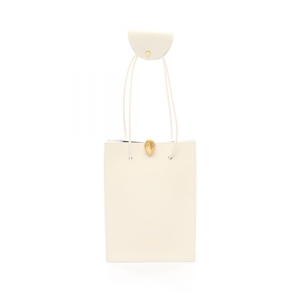 BVLGARI ALEXANDER WANG Serpenti Tote shoulder Bag leather White Used Women