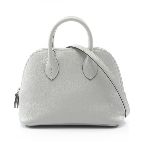 HERMES Bolide 1923 Mini crossbody Handbag W 075180CK Evercolor Blue glacier SHW