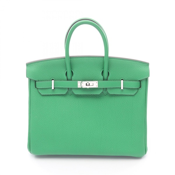 HERMES Birkin 25 Handbag Y 041344CK Togo leather Bamboo green Used SHW