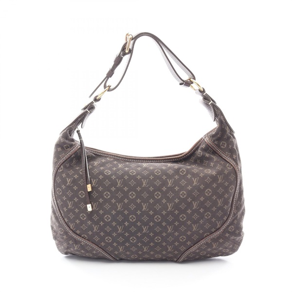 LOUIS VUITTON Manon MM Shoulder Handbag M95619 Monogram mini Lin canvas Used LV
