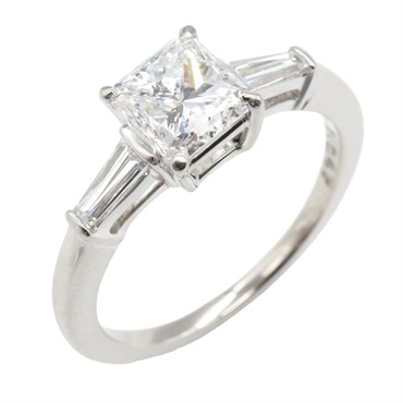 JEWELRY Diamond Ring Pt900 Platinum Used Women US Size 5.25