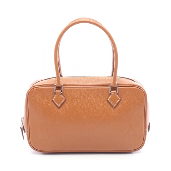 HERMES Plume Elan 22 Handbag L Epsom leather Gold Used Women SHW