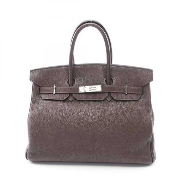 HERMES Birkin 35 Handbag Togo leather Brown Cafe Used Women SHW H