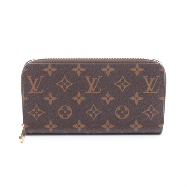 LOUIS VUITTON Zippy around long wallet M42616 Monogram canvas Brown Used unisex
