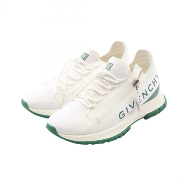 GIVENCHY Spectre Runner sneakers shoes #40 Fabric White Green Used mens