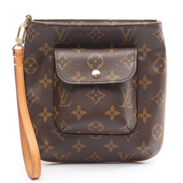 LOUIS VUITTON Partition Pouch Clutch Wristlet Bag M51901 Monogram canvas Used LV