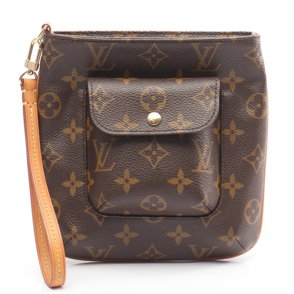 LOUIS VUITTON Partition Pouch Clutch Wristlet Bag M51901 Monogram canvas Used LV