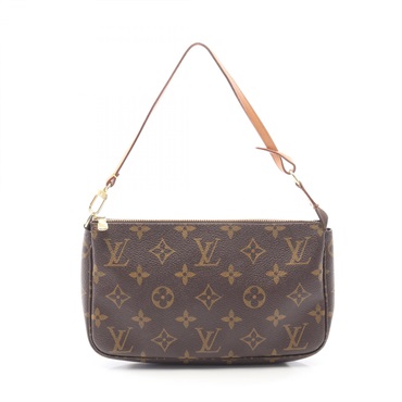 LOUIS VUITTON Pochette Accessoires Shoulder Handbag M51980 Monogram canvas Used