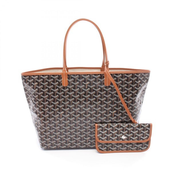 GOYARD Saint Louis PM Tote Bag canvas leather Black Brown Multicolor Used