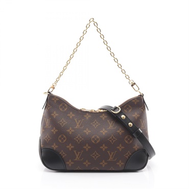 LOUIS VUITTON Boulogne NM chain shoulder crossbody Handbag M45831 Monogram noir