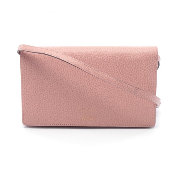 GUCCI Swing Shoulder crossbody Bag 368231 leather Pink Used Women