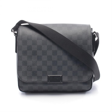 LOUIS VUITTON District PM Shoulder Crossbody Bag N41260 Damier graphite Used LV