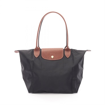 Longchamp LE PLIAGE ORIGINAL M Tote Bag L2605089001 canvas Black Brown NEW Women