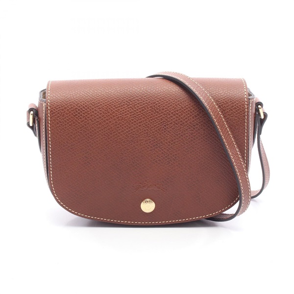 Longchamp EPURE S crossbody Shoulder Bag 10253HYZ035 leather Brown NEW Women