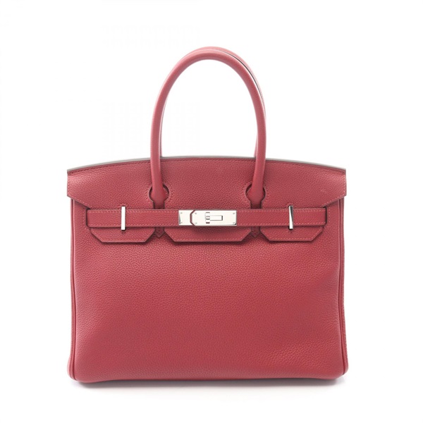 HERMES Birkin 30 Handbag A Togo leather Rouge grenat Used SHW