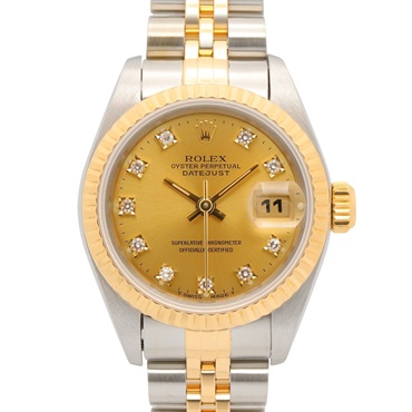 ROLEX Datejust Diamond S series Wrist Watch 69173G Auto winding K18YG SS Used