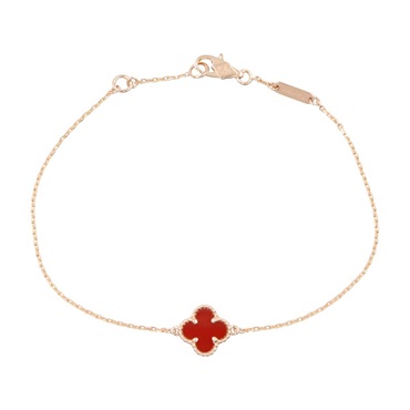 Van Cleef & Arpels Sweet Alhambra Carnelian Bracelet VCARN59K00 18KRG Gold Women